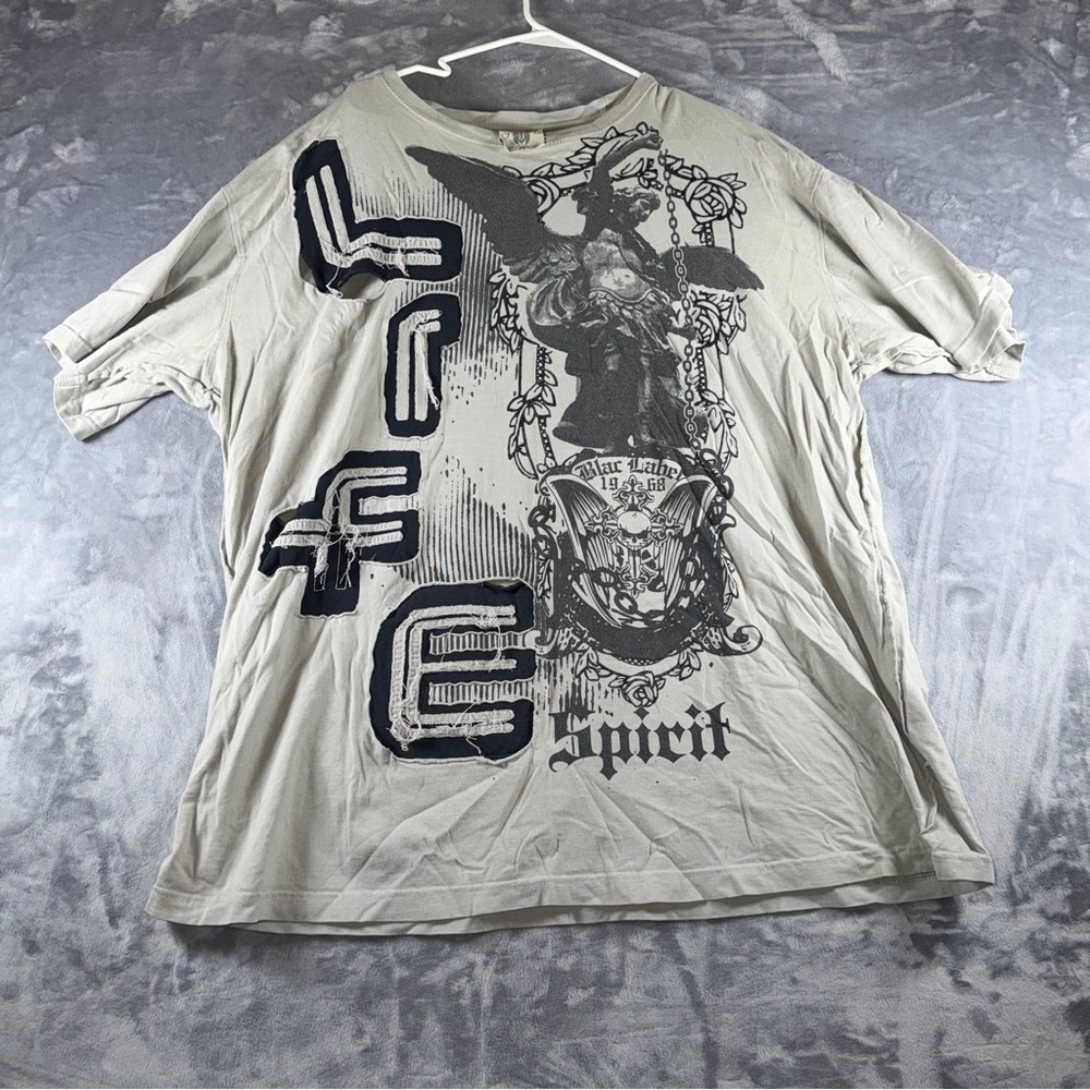Black Label Beige Graphic Tee